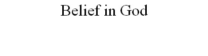Belief in God